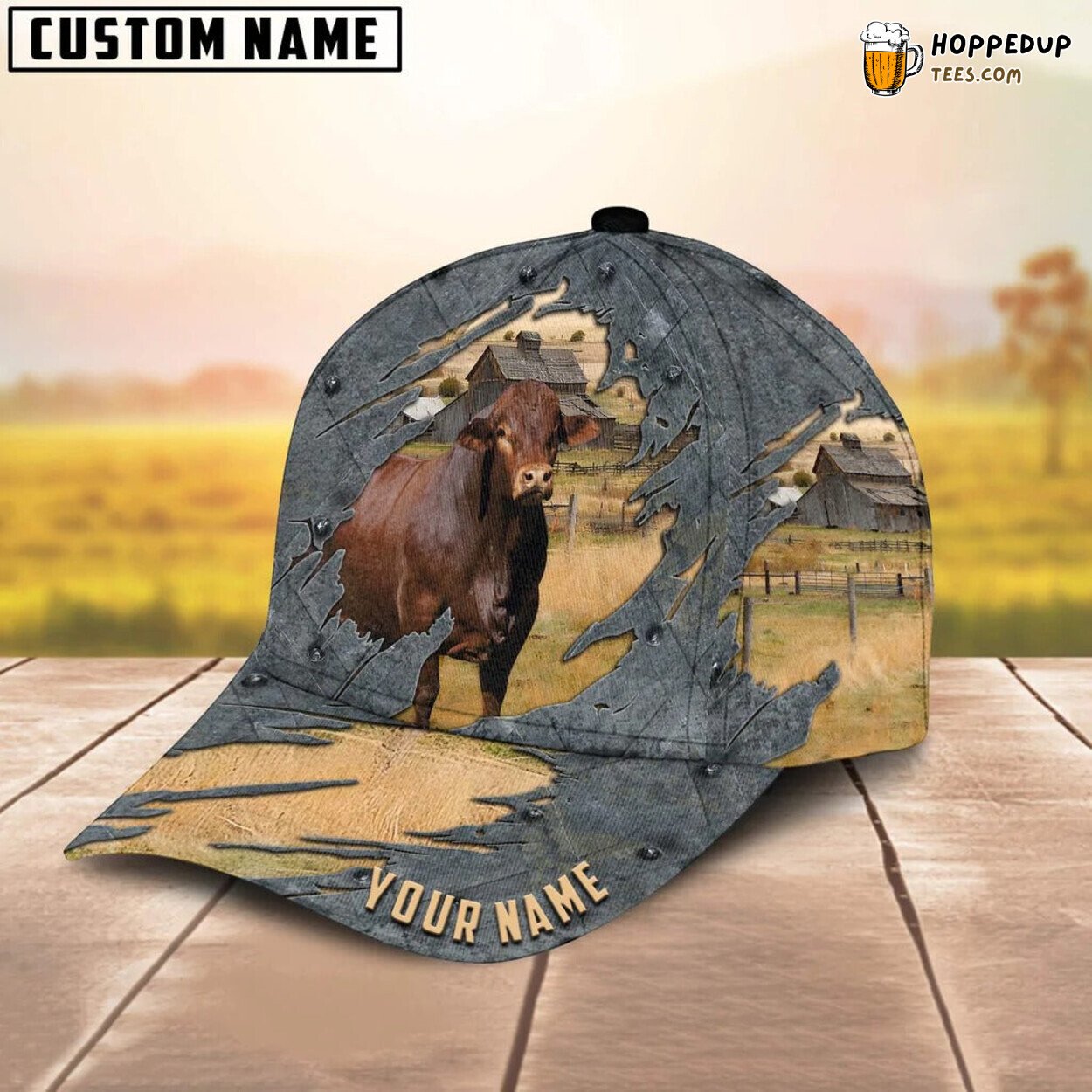 3D Print Beefmaster Cap Farm Lover Unique Custom Design Hat Pattern Enthusiast