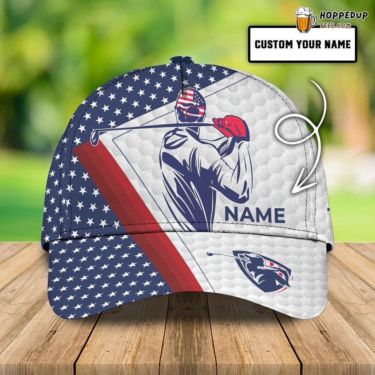 3D Print Classic Cap Golfer American Gifts Quality Golf Men Woman Hat
