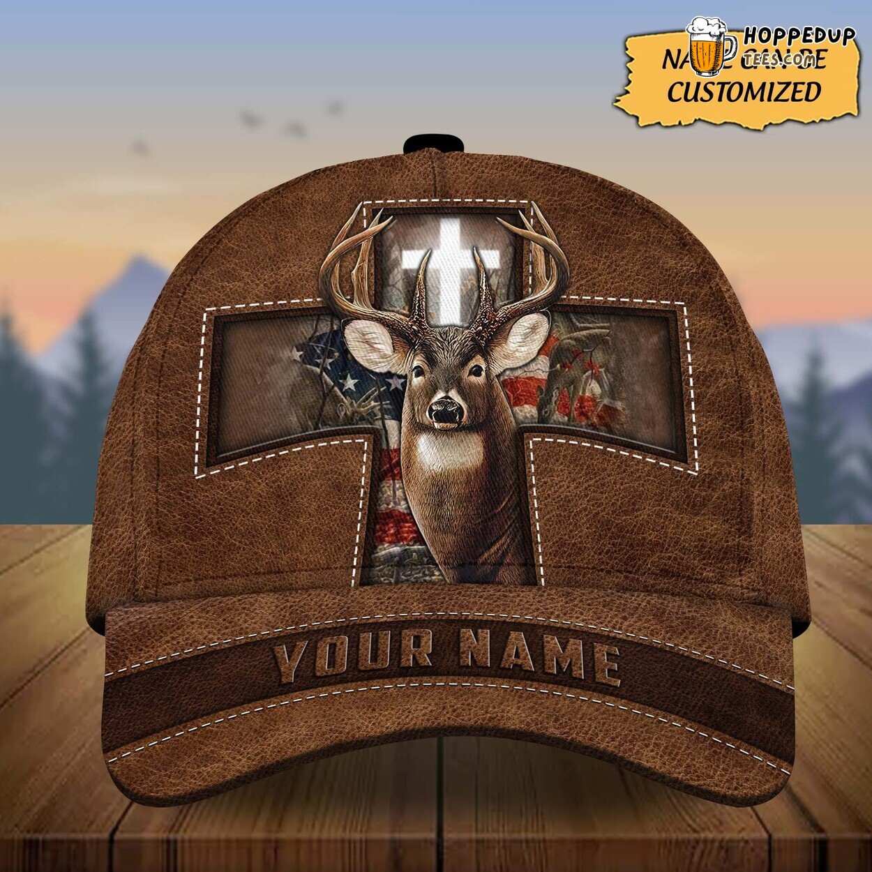 3D Printed Baseball Cap James Deer Hunting Premium Design Unique Style