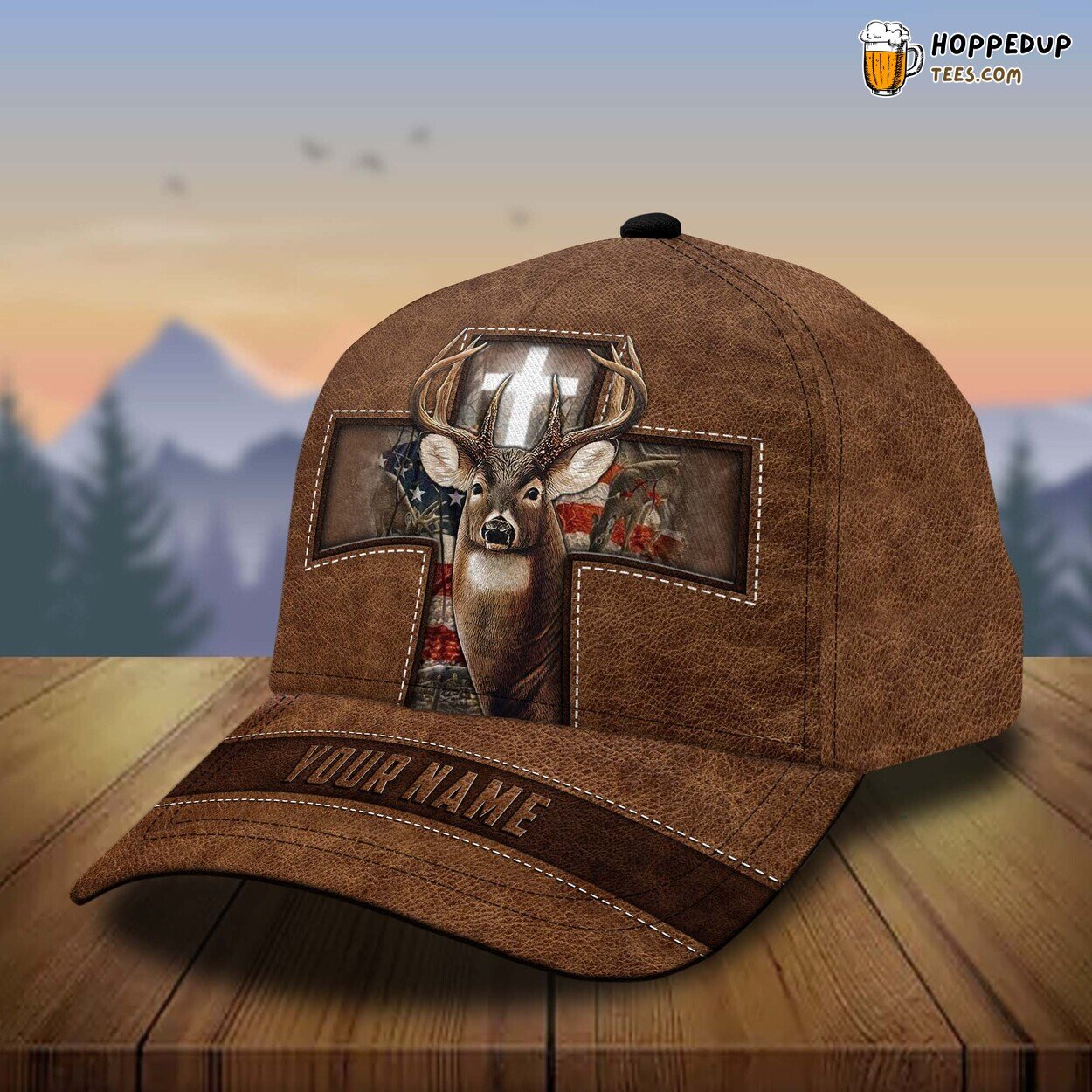 3D Printed Baseball Cap James Deer Hunting Premium Design Unique Style