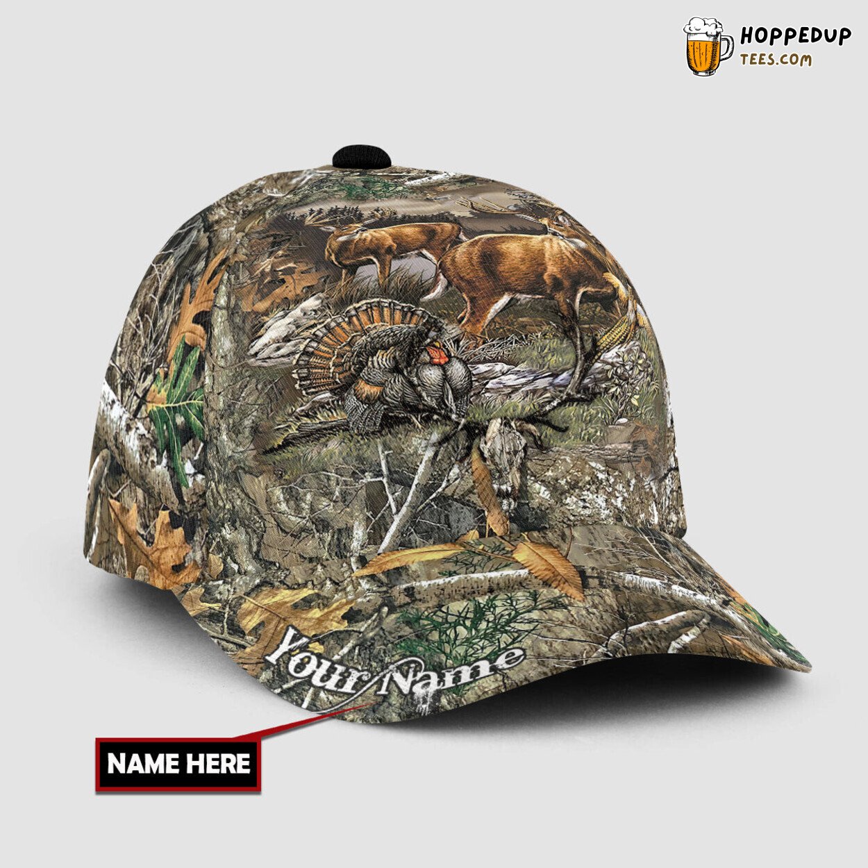 3D Printed Baseball Cap Personalized Hunting A Tribute to Enthusiasts