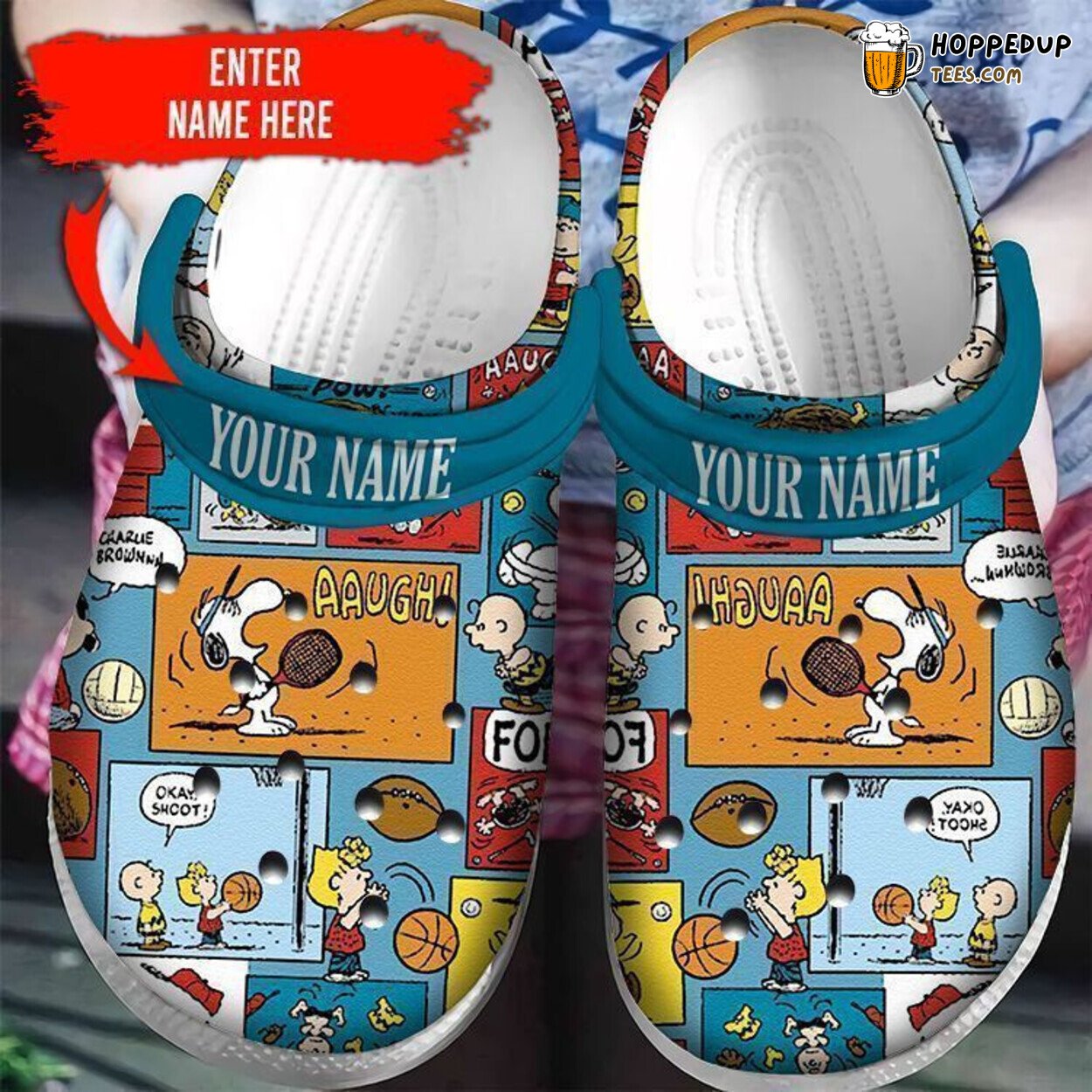 Aaugh Snoopy Lover Themed Comfortable Unique Design Clog Shoes