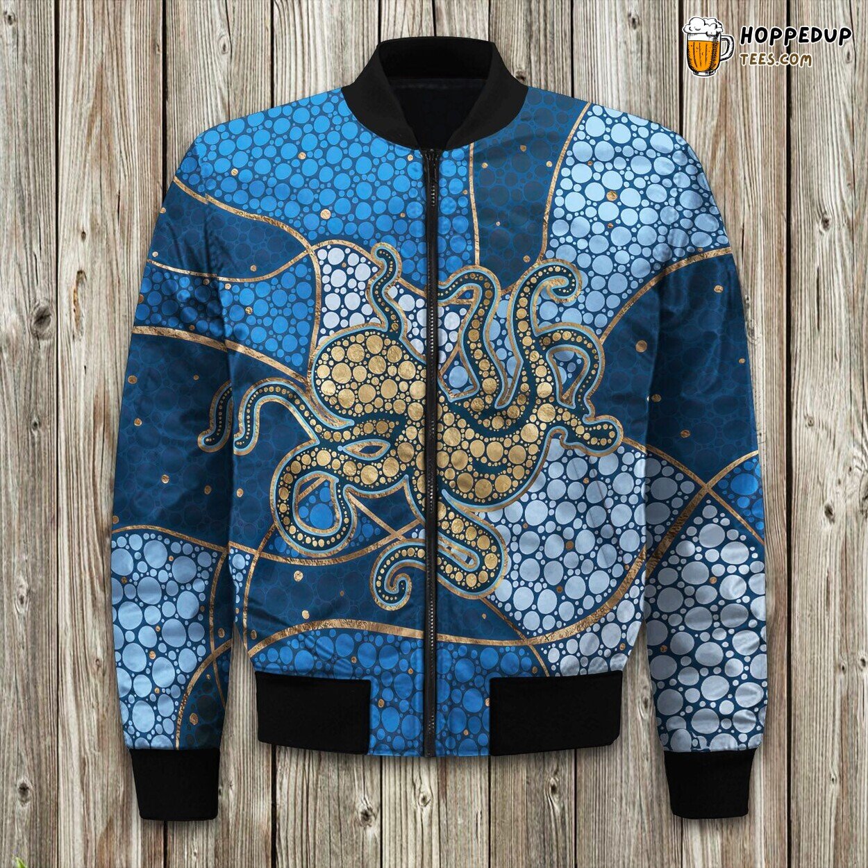Aboriginal Art Octopus Bomber Jacket
