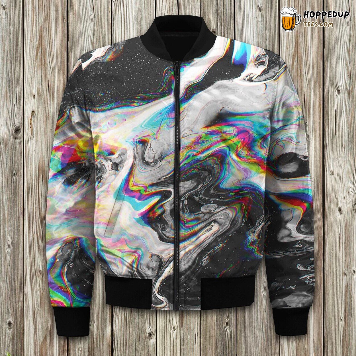Abstract Artistic Expression Winter Bomber Jacket Creative Vision