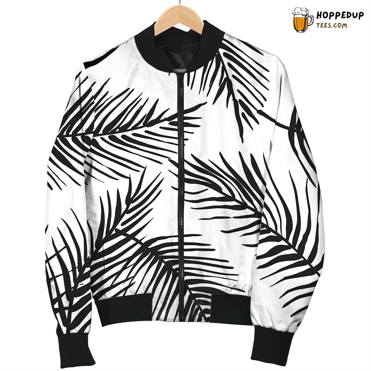 Abstract Creative Seamless Pattern With Tropical Happy Bomber Jacket