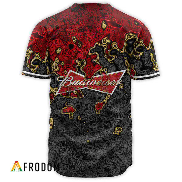 Abstract Holographic Colorful Budweiser Baseball Jersey HU