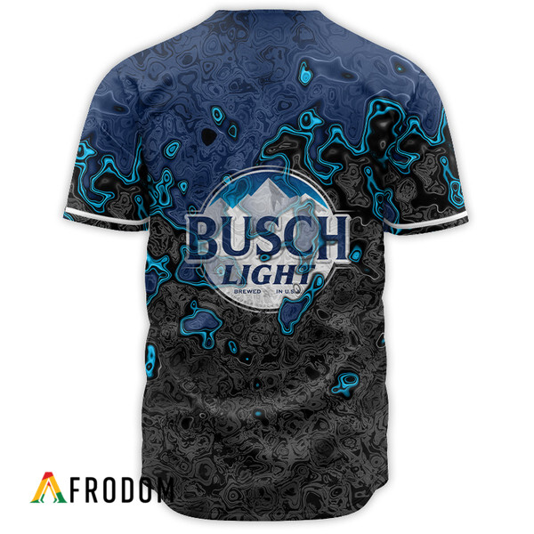 Abstract Holographic Colorful Busch Light Baseball Jersey HU