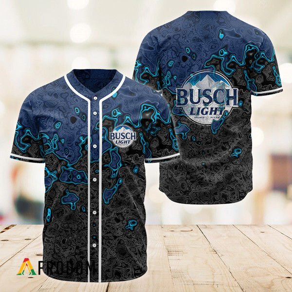 Abstract Holographic Colorful Busch Light Baseball Jersey HU Abstract Holographic Colorful Busch Light Baseball Jersey HU