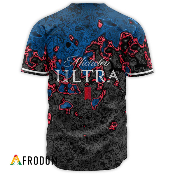 Abstract Holographic Colorful Michelob Ultra Baseball Jersey HU