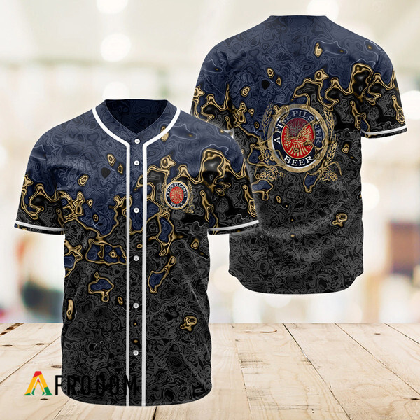 Abstract Holographic Colorful Miller Lite Baseball Jersey HU