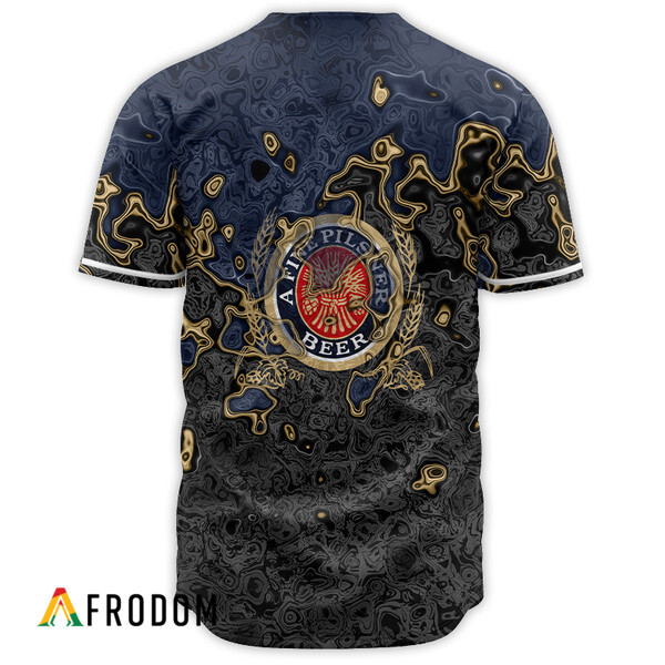 Abstract Holographic Colorful Miller Lite Baseball Jersey HU