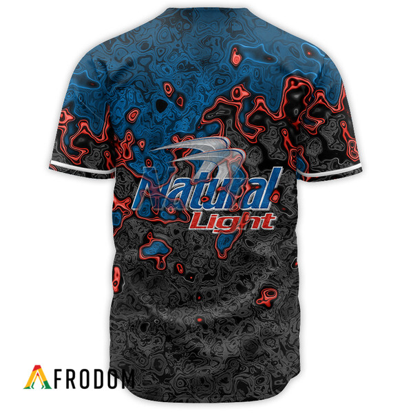 Abstract Holographic Colorful Natural Light Baseball Jersey HU