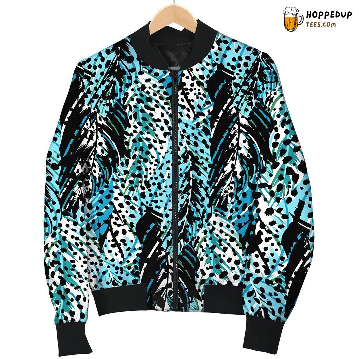 Abstract Pattern Inspired By Tropical Birds Bomber Jacket