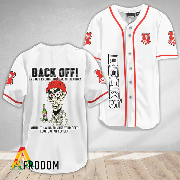 Achmed Back Off With Beck’S Beer Baseball Jersey HU