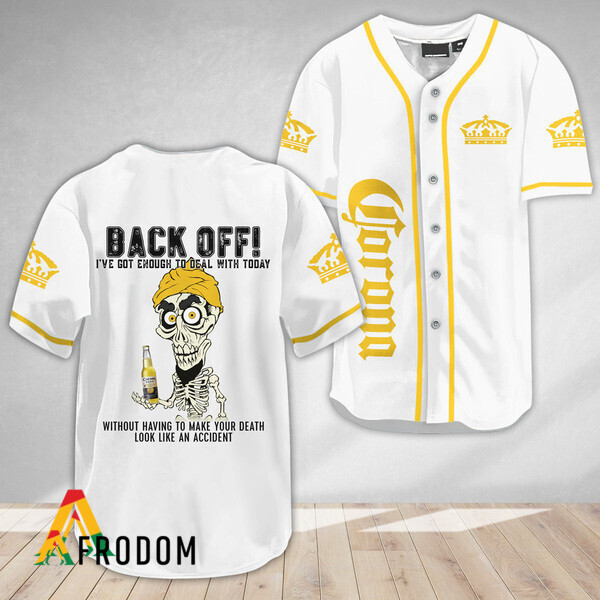 Achmed Back Off With Corona Extra Beer Baseball Jersey HU