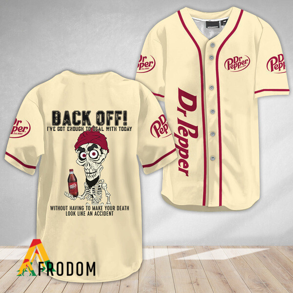Achmed Back Off With Dr Pepper Baseball Jersey HU