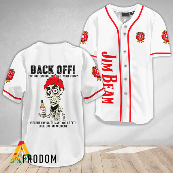 Achmed Back Off With Jim Beam Baseball Jersey HU