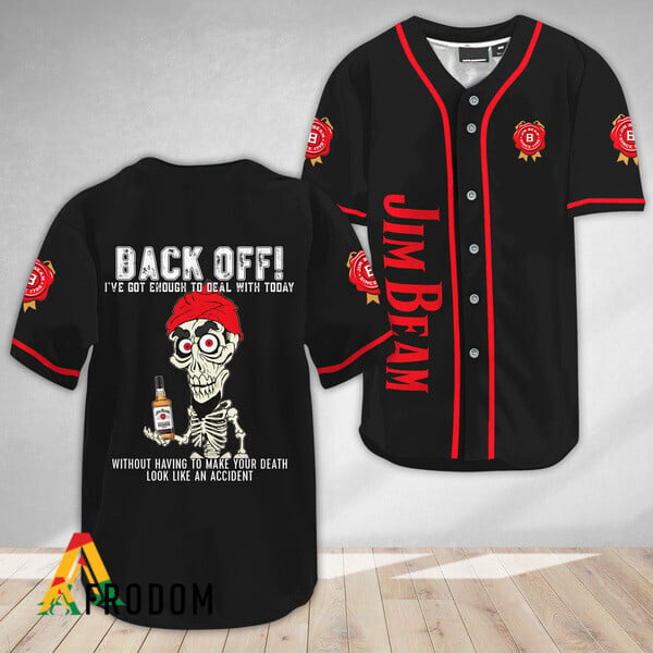 Achmed Back Off With Jim Beam Baseball Jersey HU