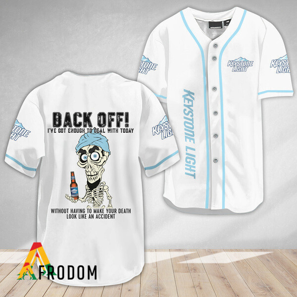 Achmed Back Off With Keystone Light Baseball Jersey HU