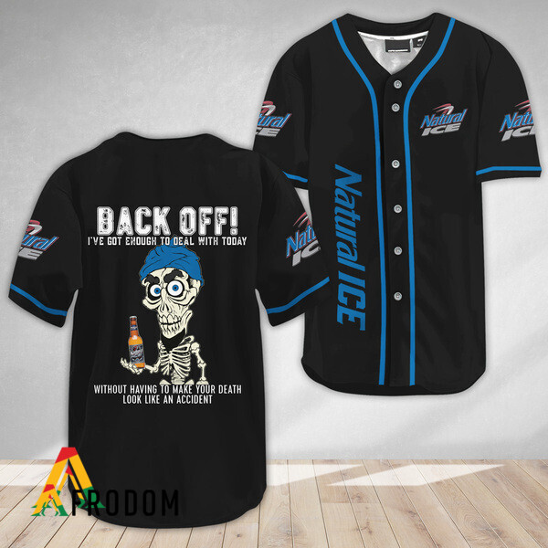 Achmed Back Off With Natural Ice Baseball Jersey HU