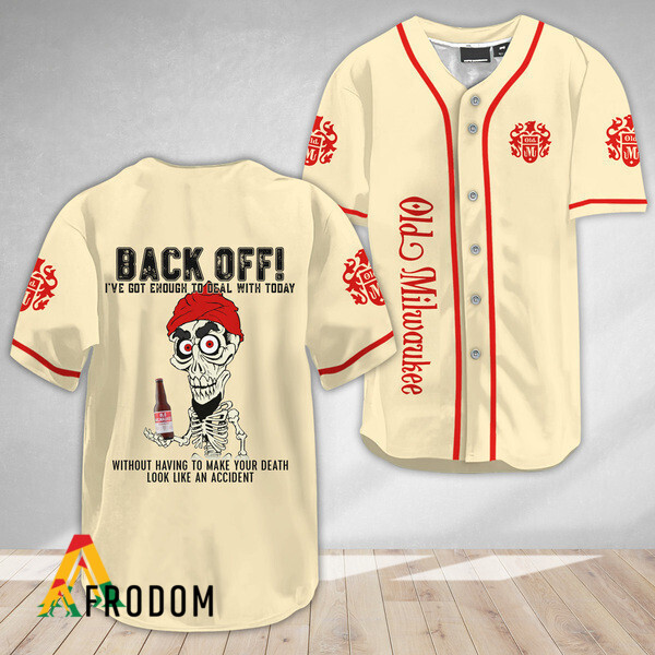 Achmed Back Off With Old Milwaukee Baseball Jersey HU