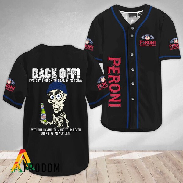Achmed Back Off With Peroni Beer Baseball Jersey HU