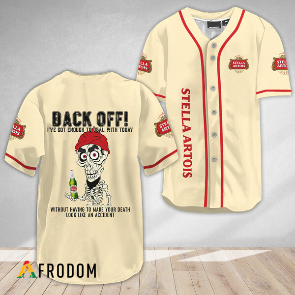Achmed Back Off With Stella Artois Baseball Jersey HU