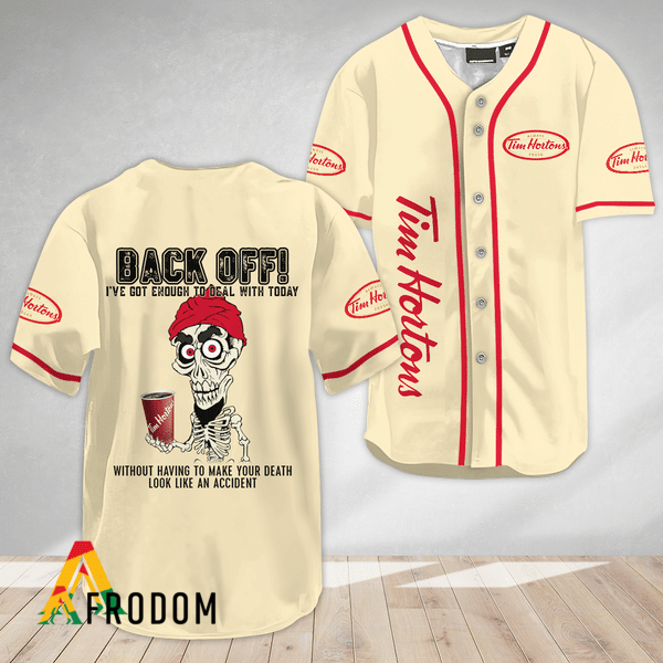 Achmed Back Off With Tim Hortons Baseball Jersey HU