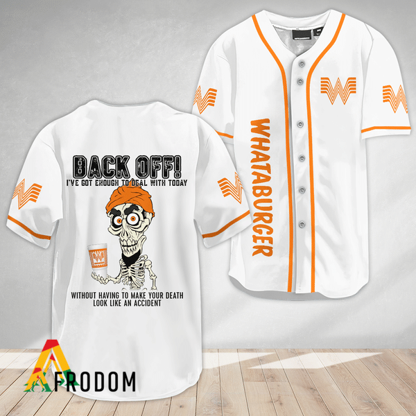 Achmed Back Off With Whataburger Baseball Jersey Shirt HU