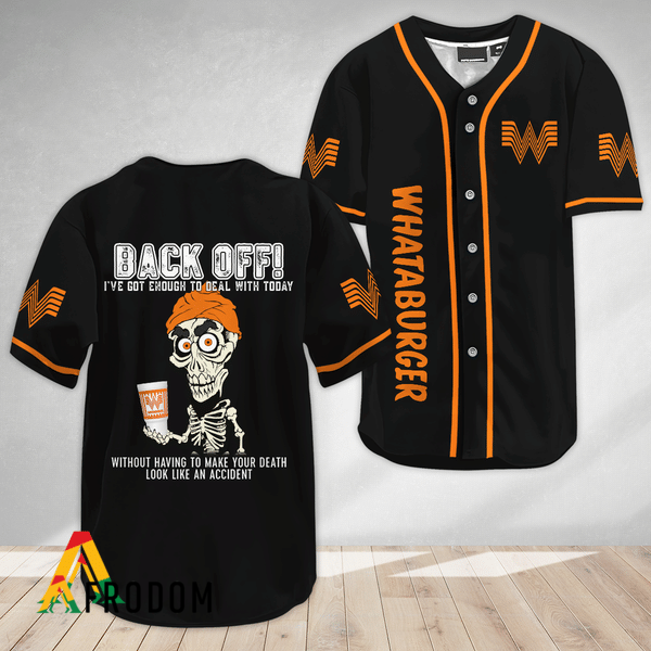 Achmed Back Off With Whataburger Baseball Jersey Shirt HU