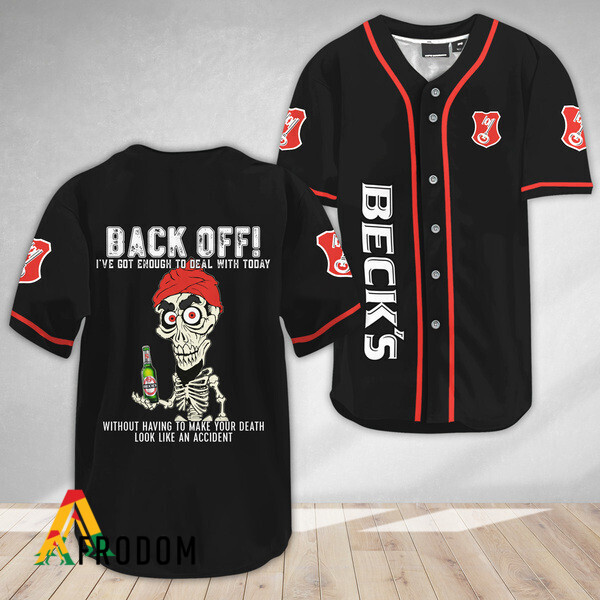 Achmed Beck’S Beer Back Off Baseball Top HU