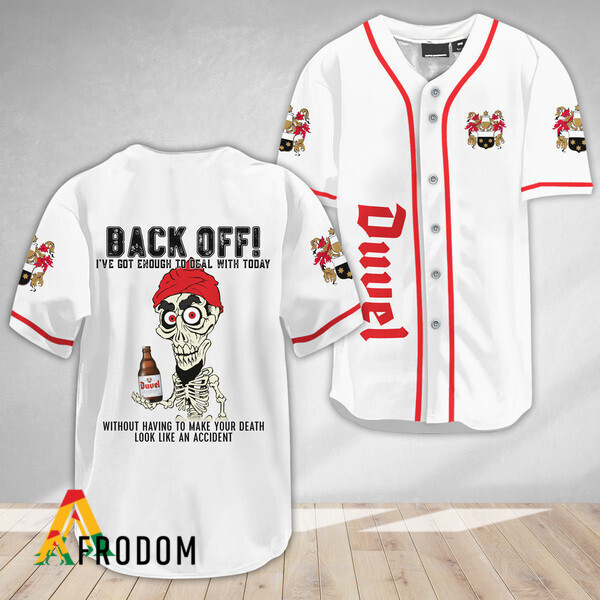 Achmed Duvel Beer Back Off Baseball Top HU