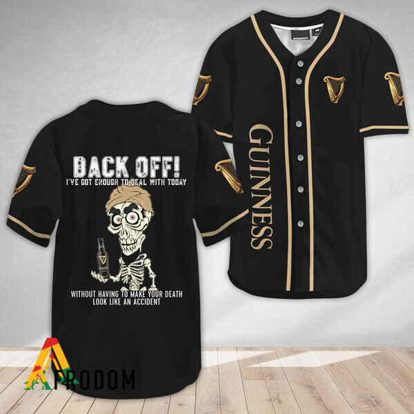 Achmed Guinness Beer Inspired Back Off Baseball Top HU
