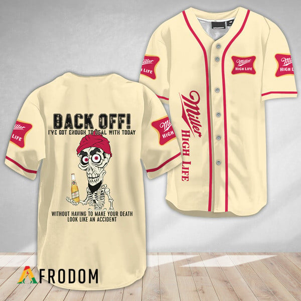 Achmed Miller High Life Back Off Baseball Top HU