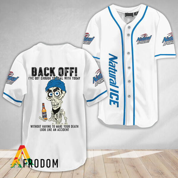 Achmed Natural Ice Back Off Baseball Jersey HU