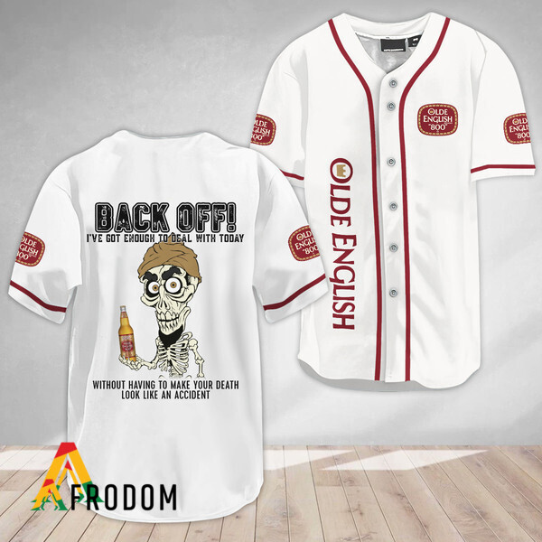Achmed Olde English 800 Back Off Baseball Jersey HU