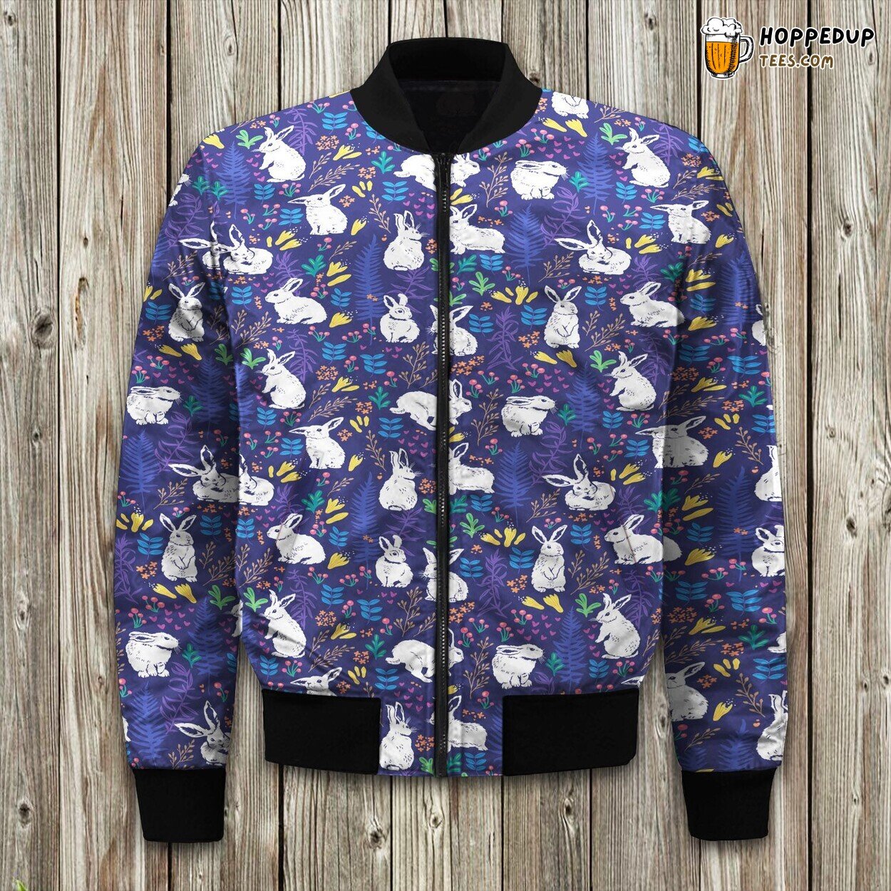 Adorable Bunny Hop Winter Bomber Jacket Cuddly Creature Elegance Touch