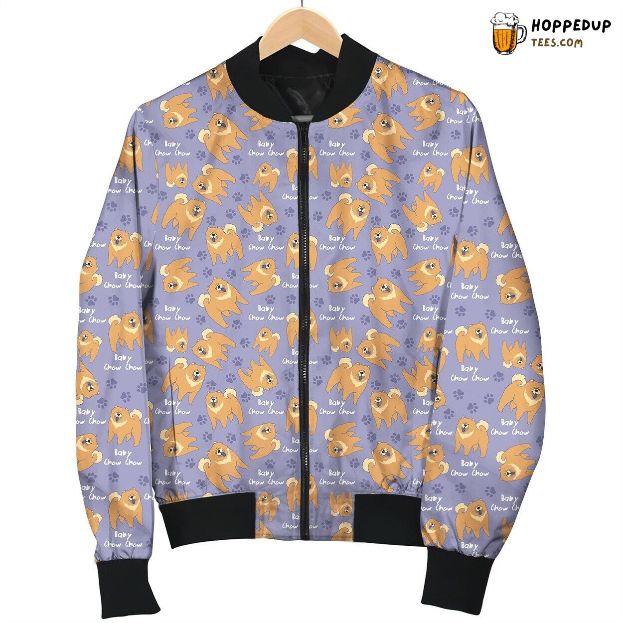Adorable Chow Chow Baby Winter Bomber Jacket Stylish Cozy Fit