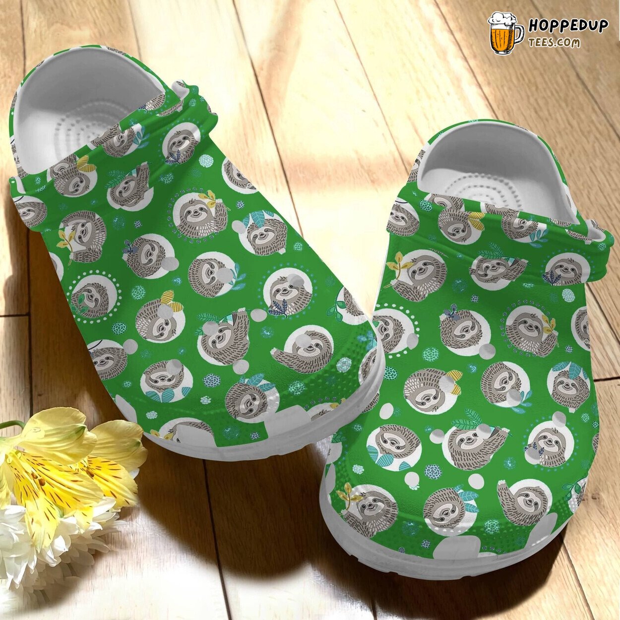 Adorable Sloths Lovely Animal Crocbland Birthday Gift Clogs Shoes