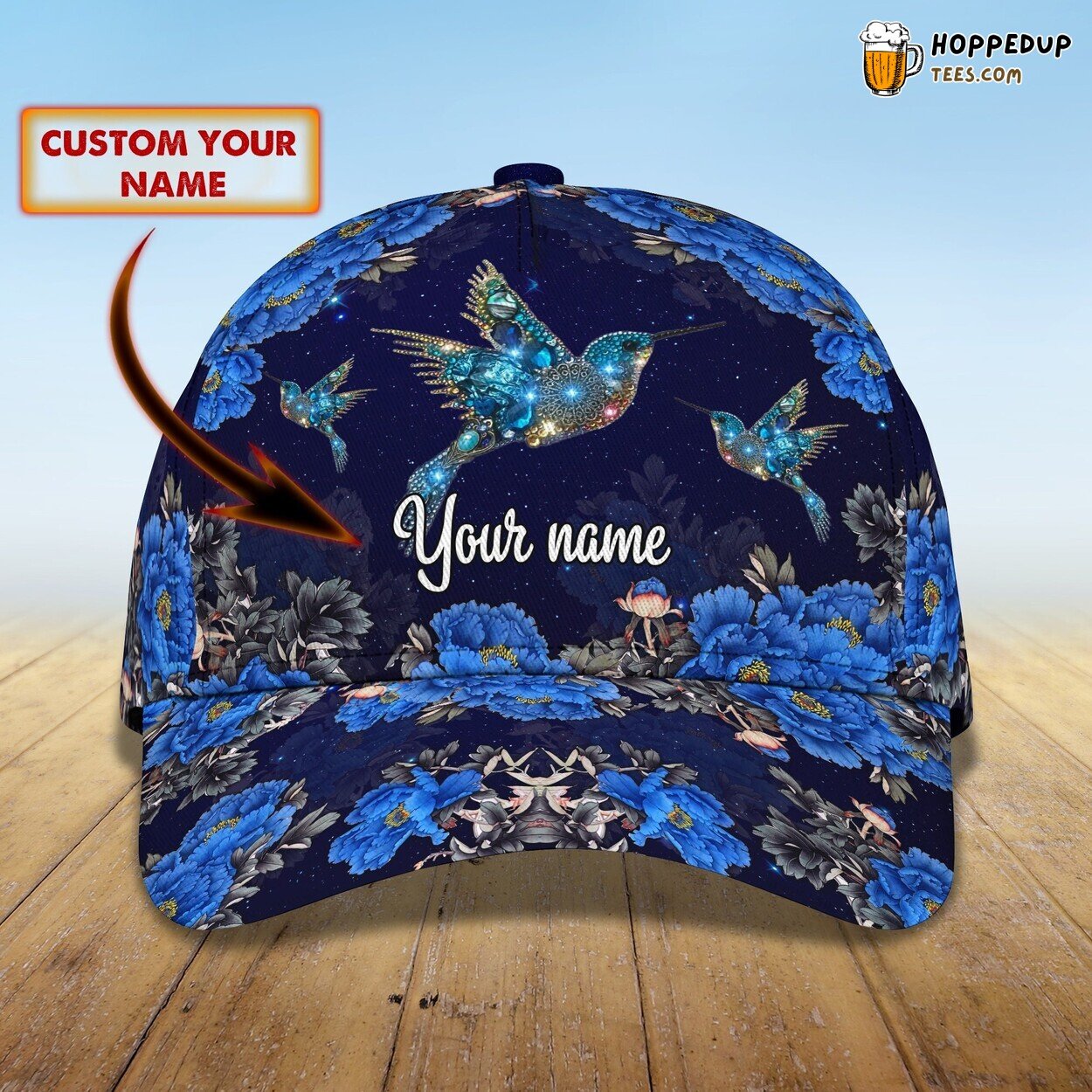 Adore Hummingbirds? 3D Classic Cap Personalized Unique Name Design