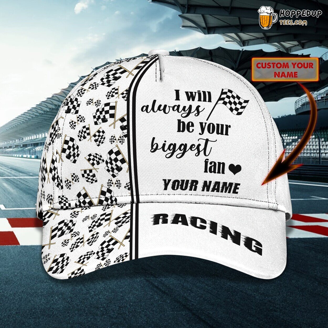 Adrenaline Racing 3D Classic Cap Personalized Unique Name Design Trend
