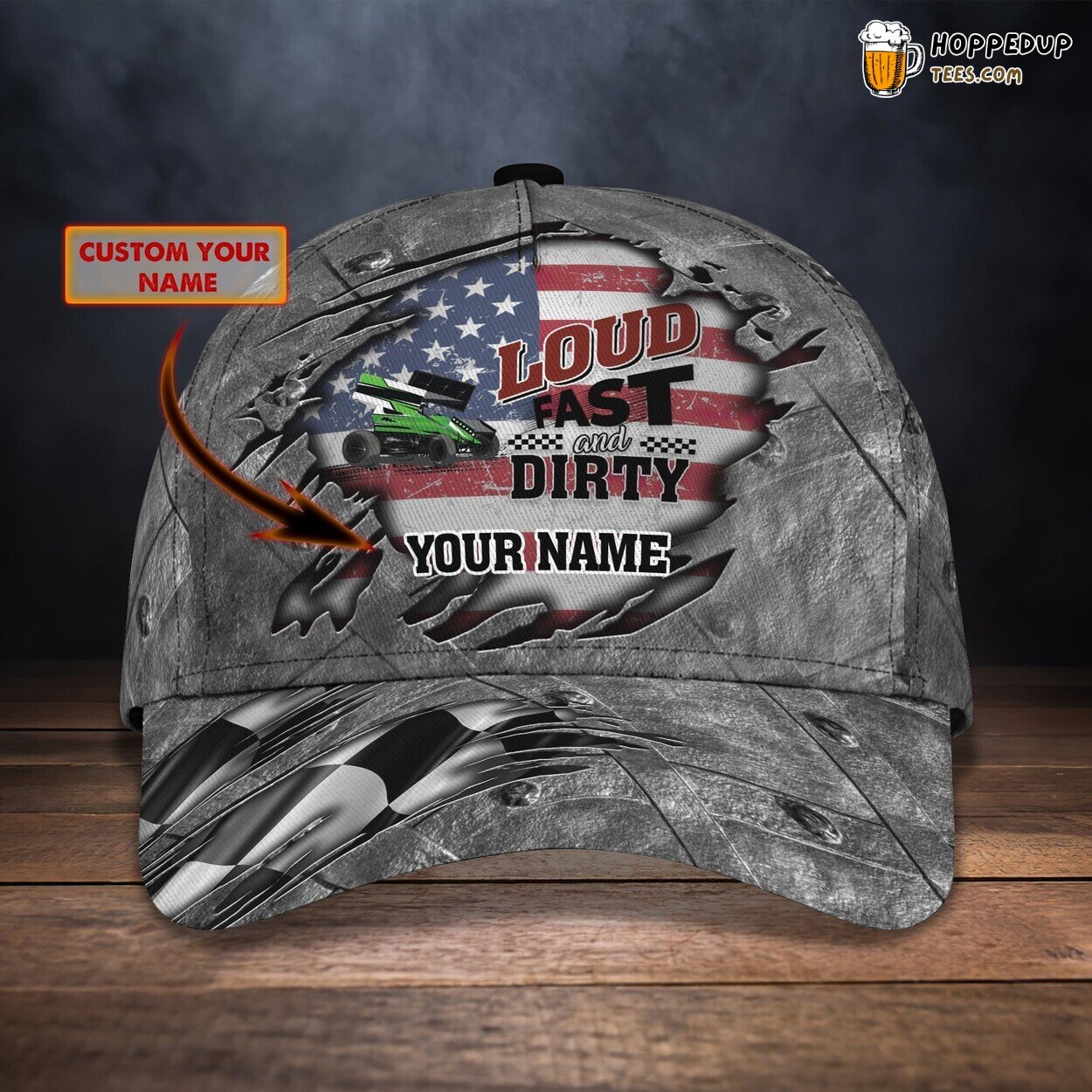 Adrenaline Racing Tribute 3D Classic Cap Personalized Unique Design