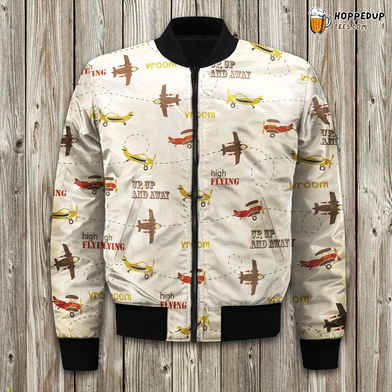 Aerial Airplane Winter Bomber Jacket Tailored Precision Elegance Crafted