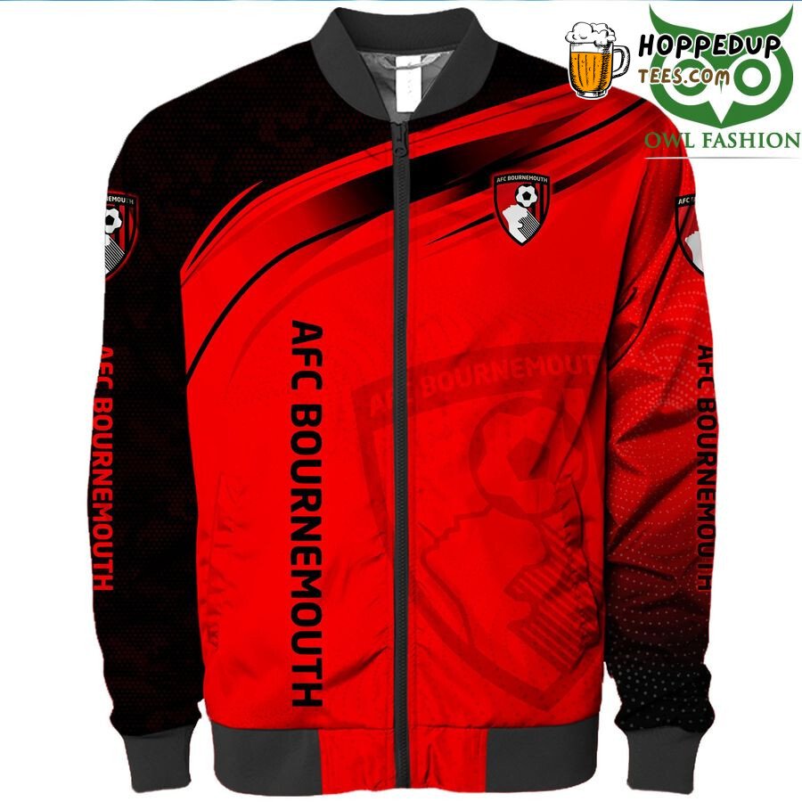 AFC Bournemouth Bold Red Logo Detailed Bomber Jacket Series