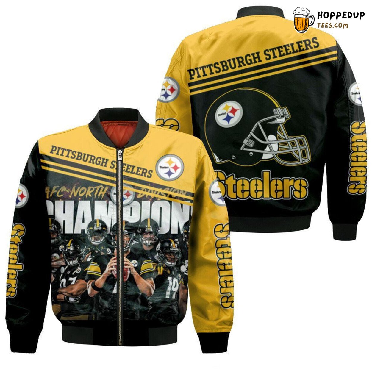 Afc North Pittsburgh Steelers Super Bowl Champions 3D Bomber Jacket