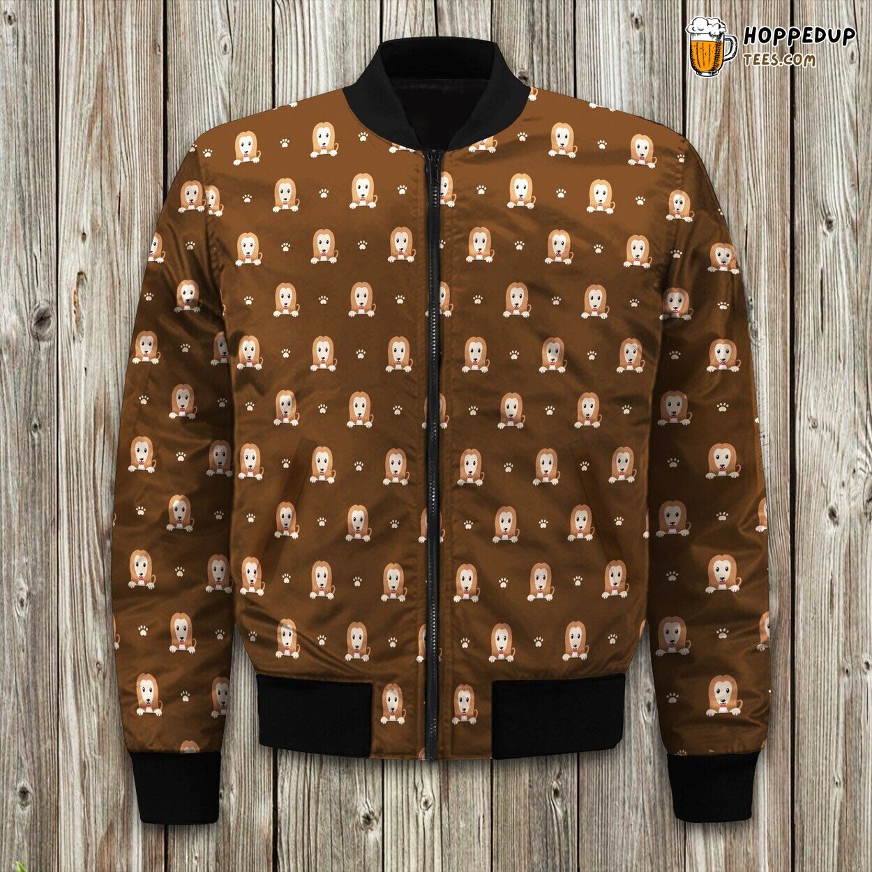 Afghan Hound Cute Looking Bomber Jacket