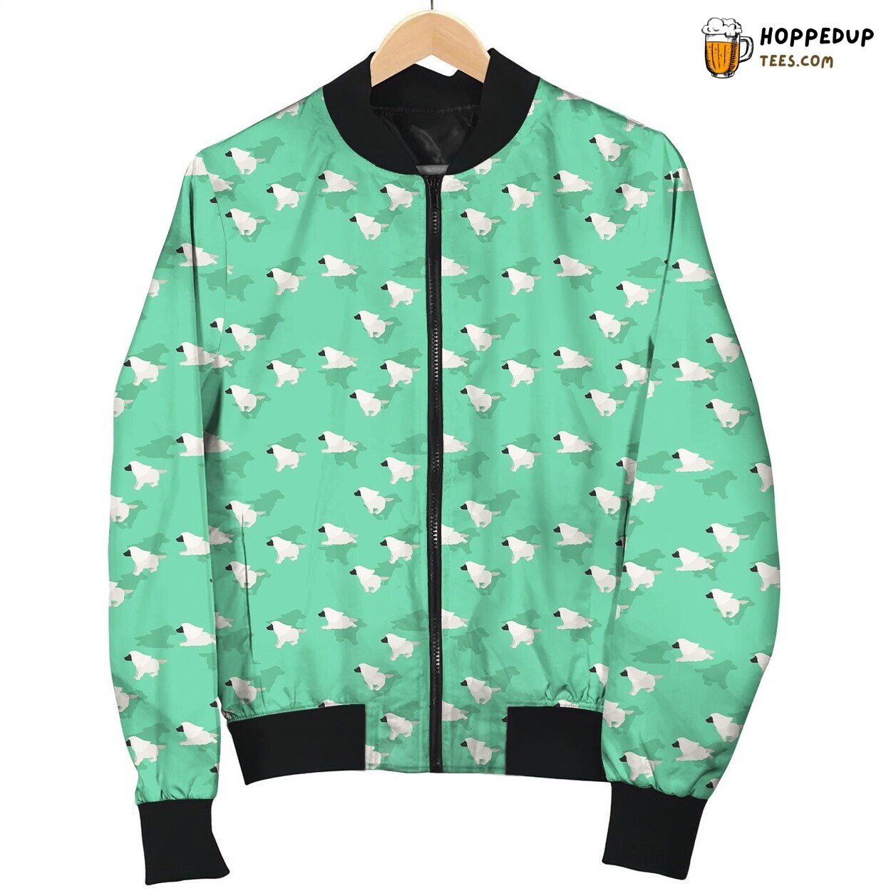 Afghan Hound Running Fast Bomber Jacket