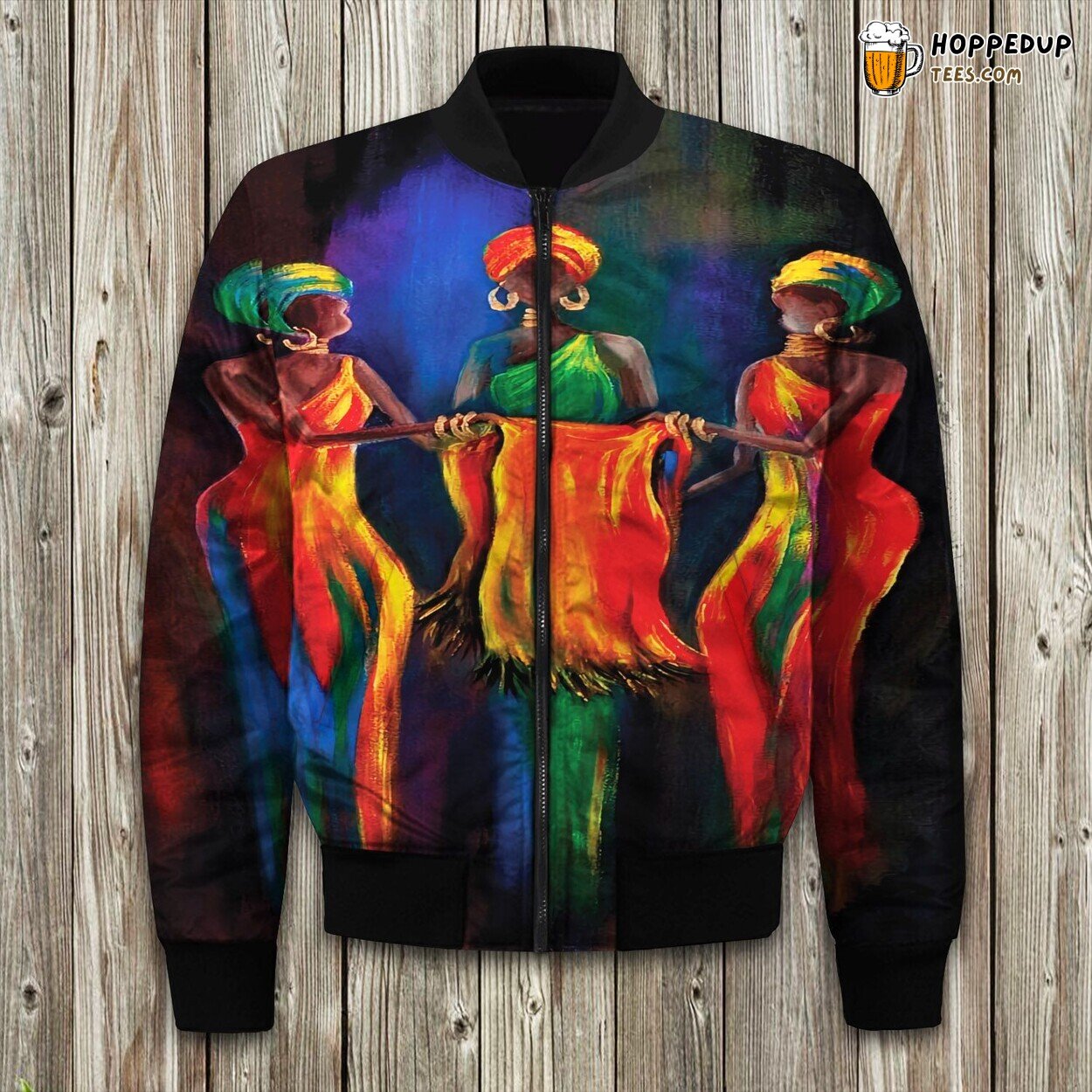 African American Artist African Art Bomber Jacket