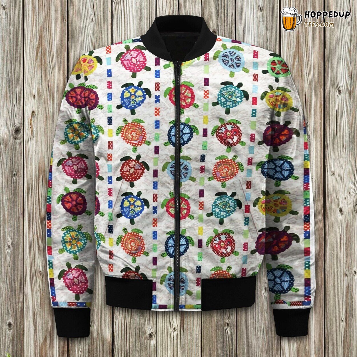 African Giraffe Themed Winter Bomber Jacket Precision Tailored Elegance