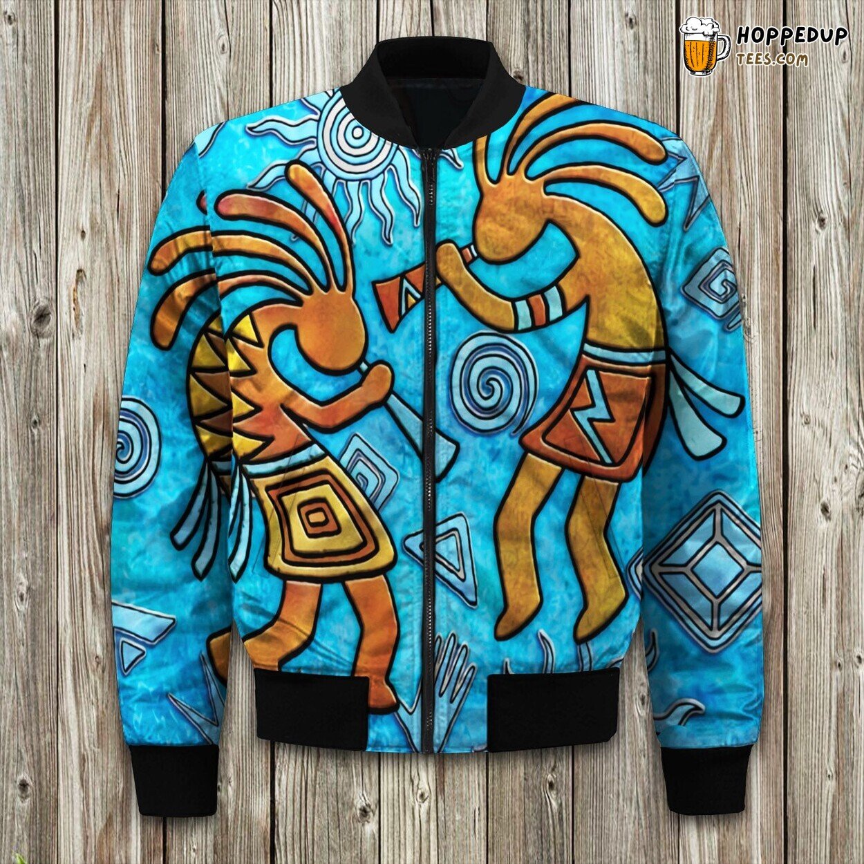 African Kokopelli Bomber Jacket